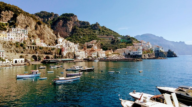 Amalfi coast in Italy