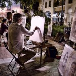 Street artists in nerja